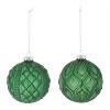 Glitter Frosted Glass Ball Ornament (Set of 12) - 3 of 4
