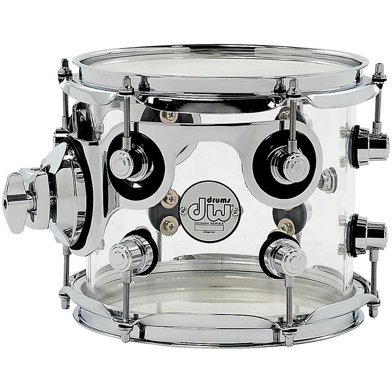 DW Design Series Acrylic Tom With Chrome Hardware 8 x 7 in. Clear, 1 of 2