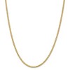 Black Bow Jewelry 3mm, 14k Yellow Gold, Flat Wheat Chain Necklace - 3 of 4