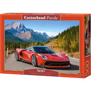 500 Piece Jigsaw Puzzle, Mountain Ride, Fast & Furious, Fast Cars, Landscape puzzle, Adult Puzzle, Castorland B-52967 - 1 of 4