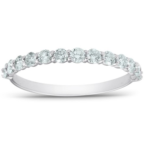 Pompeii3 1/2 Ct Tdw Diamond Wedding Ring Stackable Womens Anniversary Band  14k White Gold : Target