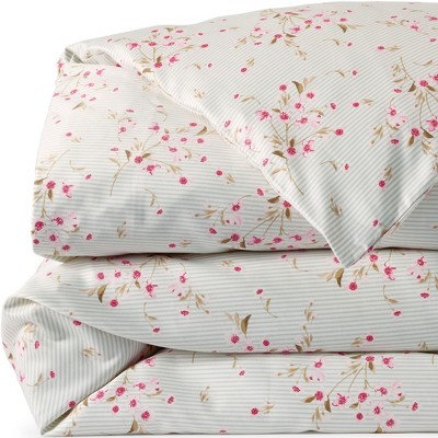 Lands' End 700 Thread Count Luxe Sateen Cotton No Iron Duvet Bed Cover