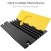 Pyle Cable Cover Ramp Safety Track 4-Channel Ultra Rugged—High Visibility Yellow, Heavy Duty, Indoor/Outdoor Use - 3 of 4