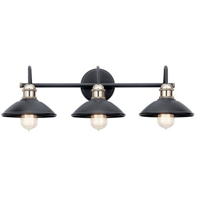Clyde 26'' Champagne and Black Traditional Bath Vanity Light