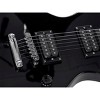 Monoprice 66 Classic V2 Black Electric Guitar with Gig Bag, Right, 6 Strings, Poplar Body, HH Pickups - Indio Series - 4 of 4