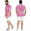 LA LEELA Men's Hawaiian Shirts Short Sleeve Button Down Shirt Mens Casual Shirts Holiday Tropical Beach Summer Party Shirts Funny - 3 of 4