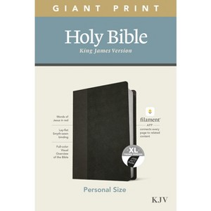 KJV Personal Size Giant Print Bible, Filament Enabled Edition (Leatherlike, Black/Onyx, Indexed) - Large Print (Leather Bound) - 1 of 1