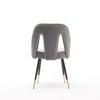 NicBex Dining Chairs Set of 2 Side Chair Upholstered Chair Metal Leg without Armrest, Fabric Accent for Kitchen, Bedroom - 3 of 4