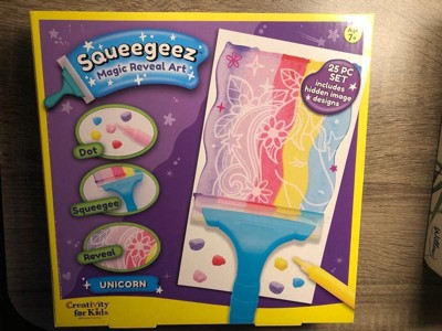 Creativity For Kids 25pc Dragon Squeegeez Magic Reveal Art Kit : Target