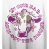 In One Ear And Out The Udder Crew Neck Short Sleeve Women's White Crop T-shirt - 2 of 3