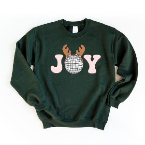 Simply Sage Market Women's Graphic Sweatshirt Joy Reindeer - 1 of 2