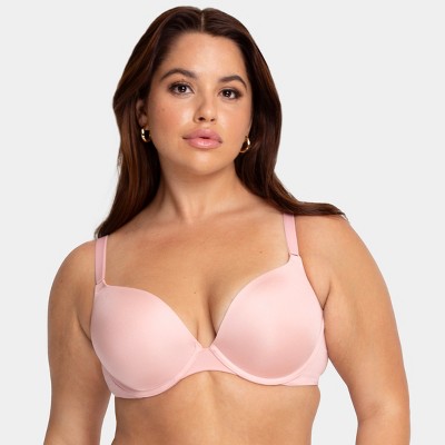 Smart & Sexy Women's Perfect Push Up Bra Blushing Rose 38ddd : Target