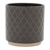 Ceramic Diamond Pattern Planter (Set of 2) - 2 of 3
