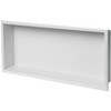 ALFI 24 x 12 White Matte Stainless Steel Horizontal Single Shelf Bath Shower Niche - 3 of 4