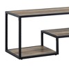 Acme Furniture Idella TV Stand for TVs up to 59" and Consoles Rustic Oak/Black: Sturdy Media Console with Fixed Shelves - 2 of 4