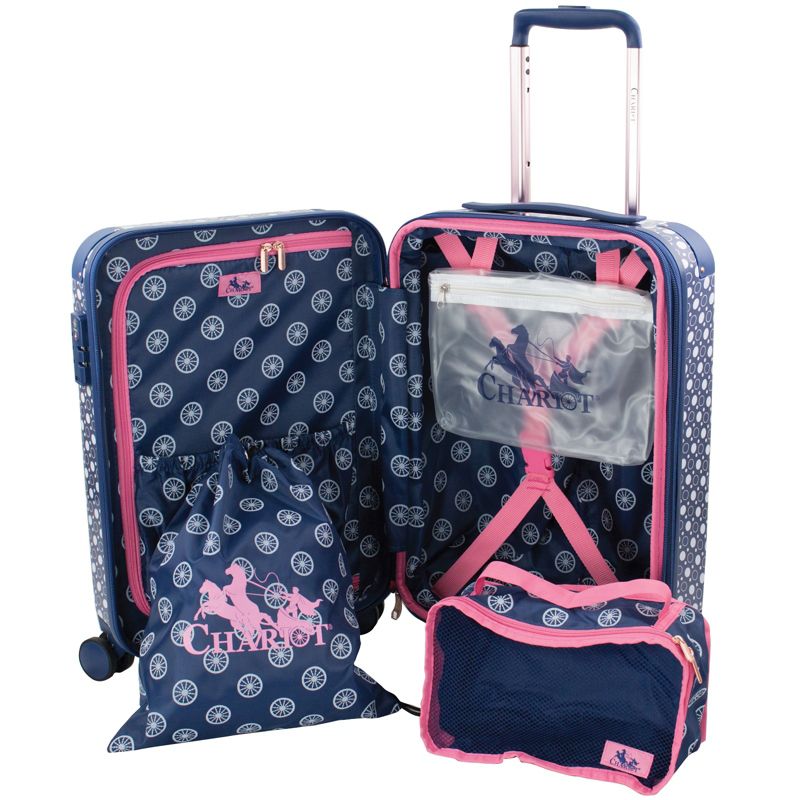 Chariot Park Avenue 2-Piece Carry-On Spinner Luggage Set - Dotty, 4 of 8