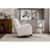 NicBex Polyester Glider Rocking Chair,Upholstered Nursery Rocking Chairs with High Backrest,Modern Comfy Rocking Chair,Nursing Chair for Bedroom - 4 of 4