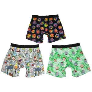 Mens Rick and Morty Classic 3-Pack Boxer Brief Set - 1 of 3