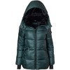 Sportoli Womens Winter Coat Hooded Plush Lined Quilted Warm Zip Up Puffer Jacket - 4 of 4