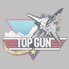 Women's Top Gun Distressed Fighter Jet Logo T-Shirt - 2 of 4