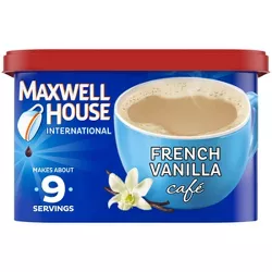 Maxwell House French Vanilla Cafe Medium Roast Beverage Mix - 8.4oz