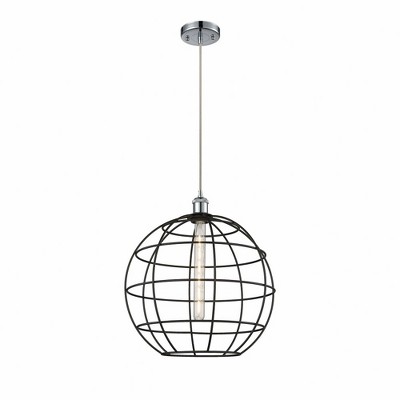 Lake Placid - 1 Light Cord Hung Pendant In Industrial Style-17.75 Inches Tall and 16 Inches Wide