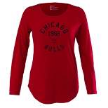 NBA Chicago Bulls Women's Long Sleeve Scoop Neck T-Shirt