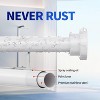 Shower Curtain Rod, 1" Non Slip Adjustable 28-74 inch No Drilling Shower Curtain Rods Spring Tension - 3 of 4