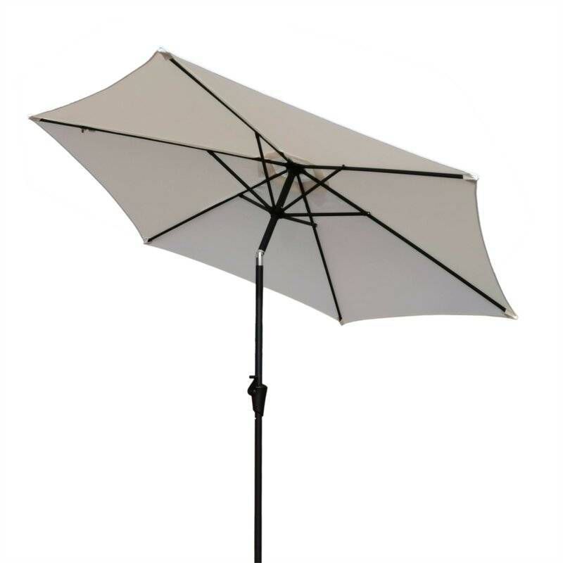 9' Aluminum Outdoor Patio Umbrella with Carry Bag - Wellfor, 1 of 10
