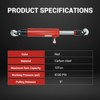 10 Ton Hydraulic Pull Back Ram,Large Capacity Pull Back Jack,Hydraulic Jack Pump Puller Suit for Shop,Garage - 3 of 4