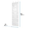 OSTO White Over-The-Door Pantry Organizer; Hanging Kitchen Storage 24 Clear Pockets, 3 Metal Hooks, Nonwoven Fabric; White - image 4 of 4