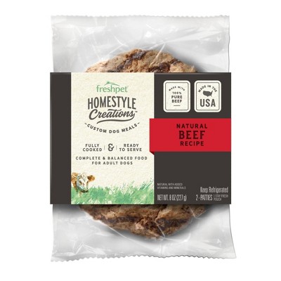 Freshpet Homestyle Creations Beef Patties Wet Dog Food - 2pk/8oz
