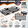 Mockins 72"x36"x6" XL Trailer Hitch Cargo Rack with Rear Lights, License Plate Holder and Hitch Carrier Accessories - 3 of 4
