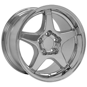 OE Wheels LLC CV01-17110-5475-50C Chrome Wheel Painted (17 x 11. inches /5 x 120 mm, 50 mm Offset) - 1 of 3