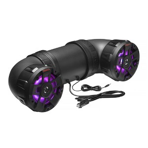 BOSS Audio ATV8BRGB Powersports ATV UTV Marine Plug and Play Bluetooth Boombox Sound System with 450 Watt Class D Amplifier and RGB LED Lights - 1 of 4