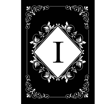 Briarwood Lane Everyday Double Sided Garden Flag 12x18 For Outdoor Black and White Monogram I Garden Flag Flags For Outside