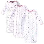 Luvable Friends Infant Girl Cotton Gowns, Girl Feathers, Preemie/Newborn