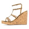 New York & Company Abla Women's Strappy Wedge Sandal - 3 of 4