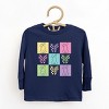 The Juniper Shop Checkered Bunny Outline Coquette Toddler Long Sleeve Tee - 2 of 4