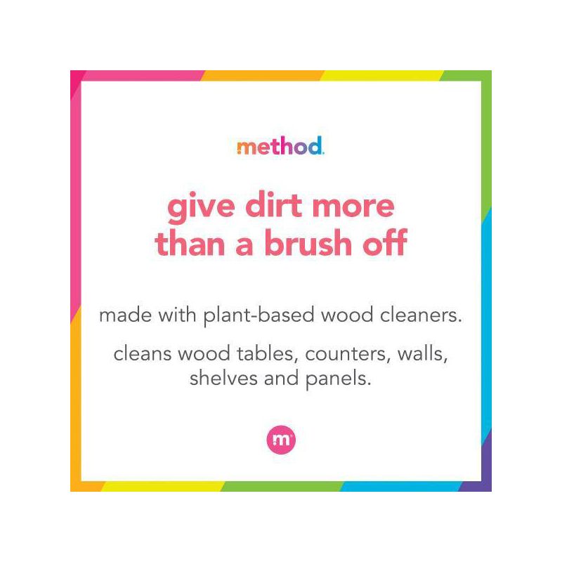 Method Almond Cleaning Products Daily Wood Cleaner Spray Bottle - 28 fl oz, 6 of 12