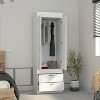 NicBex Armoire Wardrobe Closet Storage Cabinet with Double Doors for Bedroom - 4 of 4
