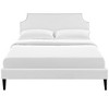 Modway Corene Queen Vinyl Platform Bed with Squared Tapered Legs - White - 4 of 4