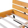 PAGED Wood Bed Queen Size Bed Frame with Solid Pine Wood Frame and Headboard, Easy Assembly, Noise Free - 3 of 4