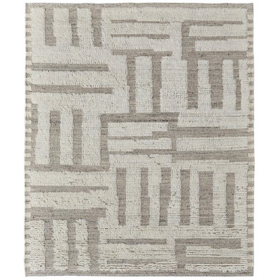 Ashby Transitional Geometric Gray/Ivory Area Rug