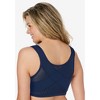 Comfort Choice Women's Plus Size Front-Close Cotton Wireless Posture Bra - 3 of 4