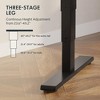 Electric Standing Desk, Dual Motor 3 Stages, 55 x 28 inches, Black Frame & Black Top - 3 of 4