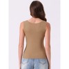 INSPIRE CHIC Women's Wide Strap Modal Sleeveless Tops V-Neck Basic Summer Pajama Tank Tops - 4 of 4