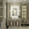 Apmir Super Bright Front & Back LED Lighted Anti-Fog Tempered Glass Bathroom/Vanity Mirror with ETL & 3-Year Warranty - 2 of 4