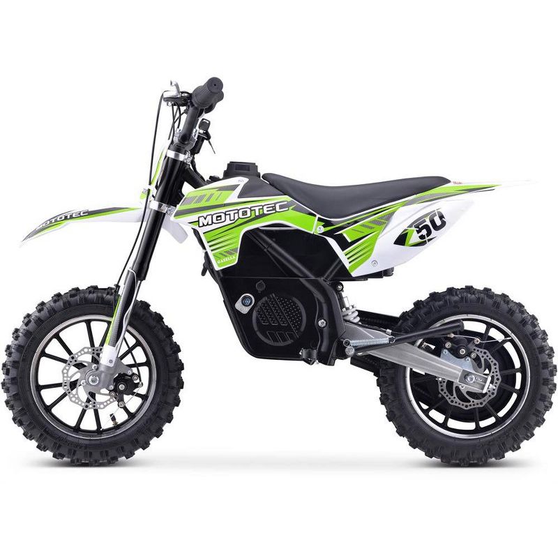 MotoTec 24v 500w Gazella Electric Dirt Bike Green, 3 of 5