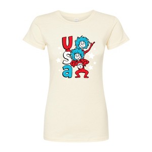 Women's - Dr. Seuss - USA Things Fitted Graphic T-Shirt - 1 of 4